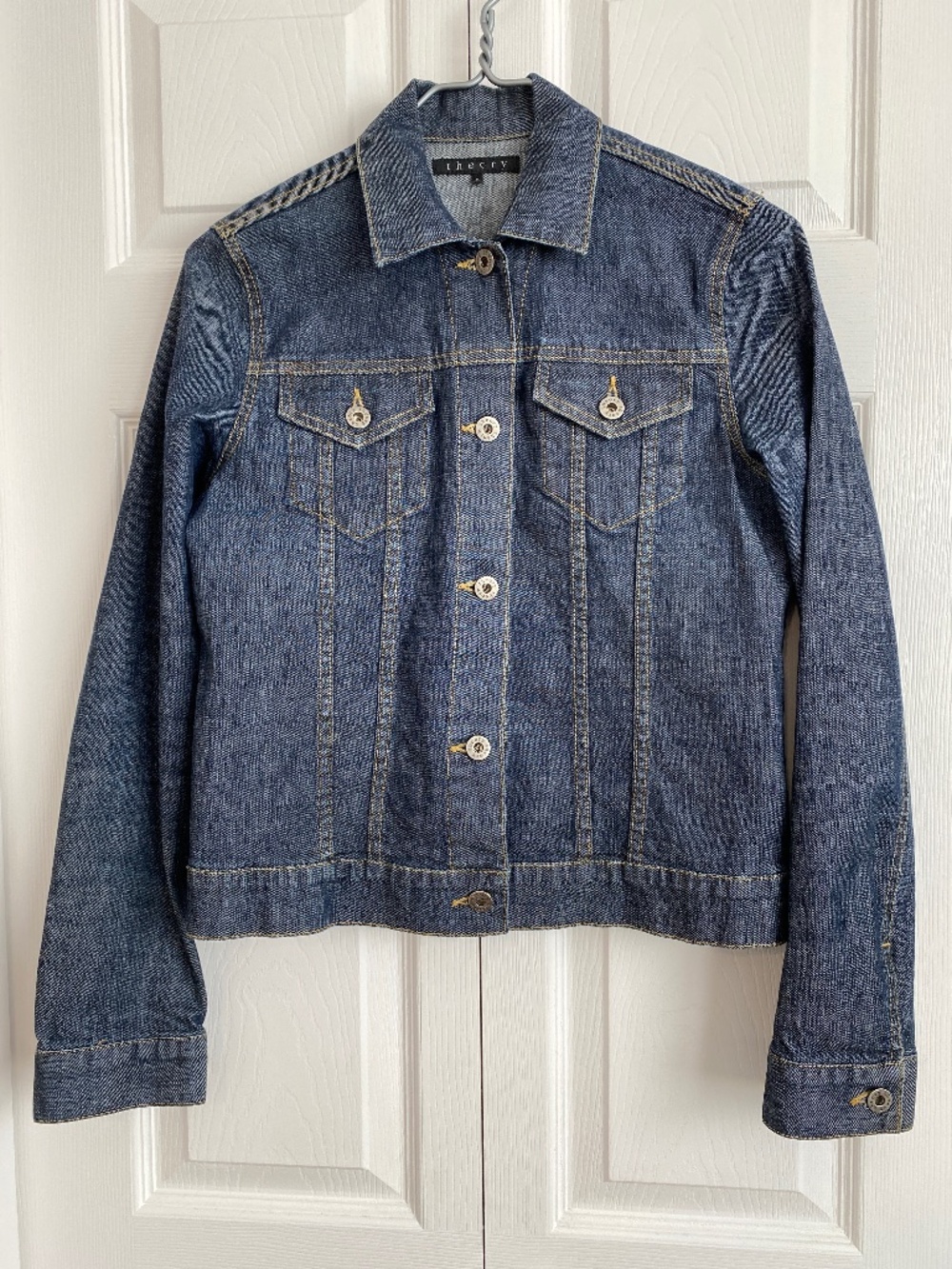 Theory Crop Denim Jacket